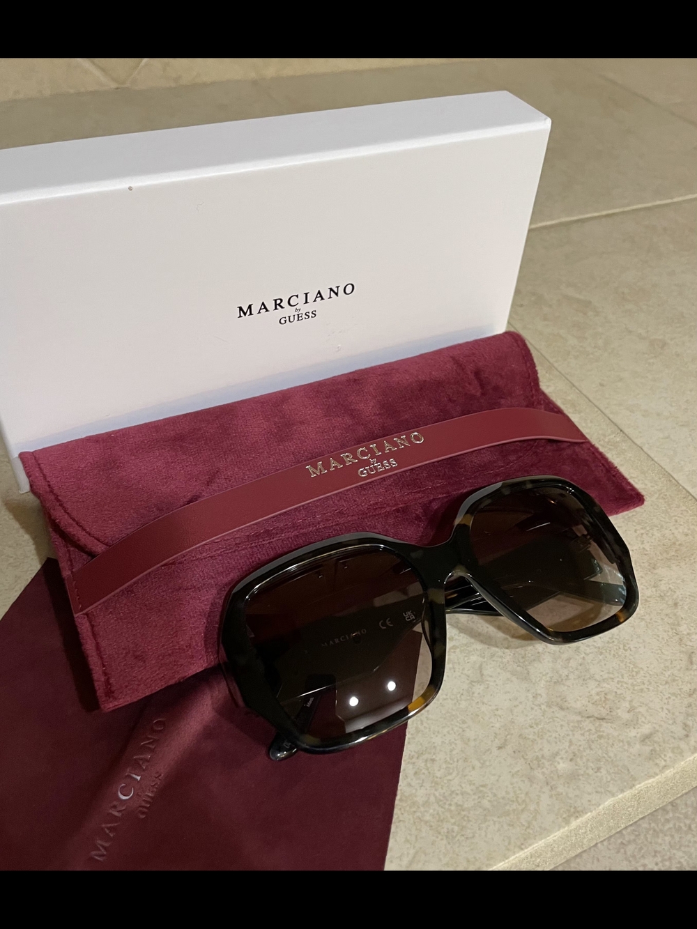Marciano Guess Studded Square Sunglasses - Picture 2 of 4